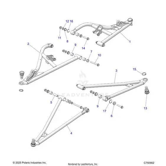Suspension: Front Control Arms - 2026 Polaris Rzr Xp 4 1000 Sport 1