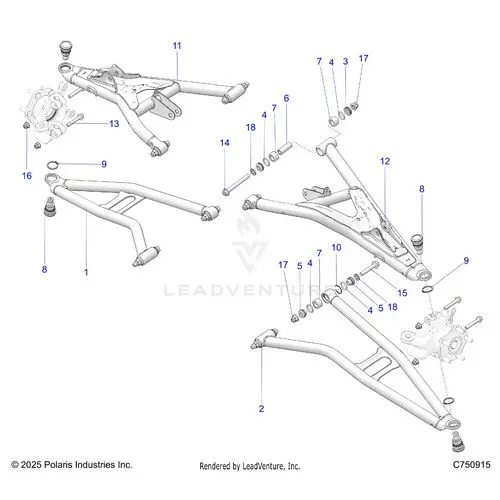 Suspension: Front Control Arms - 2026 Polaris Rzr Xp S 1000 Sport 1