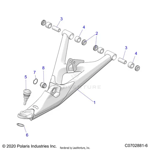 Suspension: Front Control Arms Lower (2) - 2023 Polaris Rzr Pro R Ultimate 1