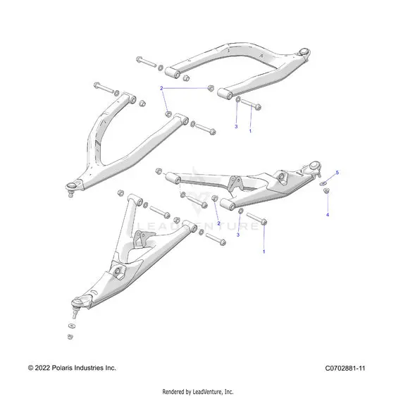 Suspension: Front Control Arms Mounting - 2023 Polaris Rzr Pro R 4 Sport 1