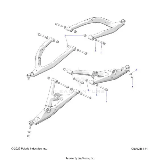 Suspension: Front Control Arms Mounting - 2023 Polaris Rzr Pro R Ultimate 1
