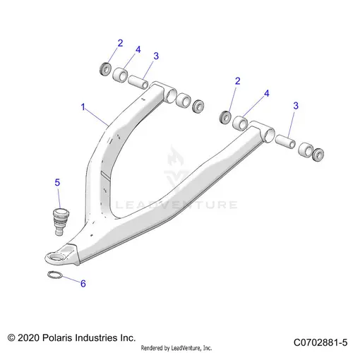 Suspension: Front Control Arms Uppers - 2023 Polaris Rzr Turbo R 4 Sport 1