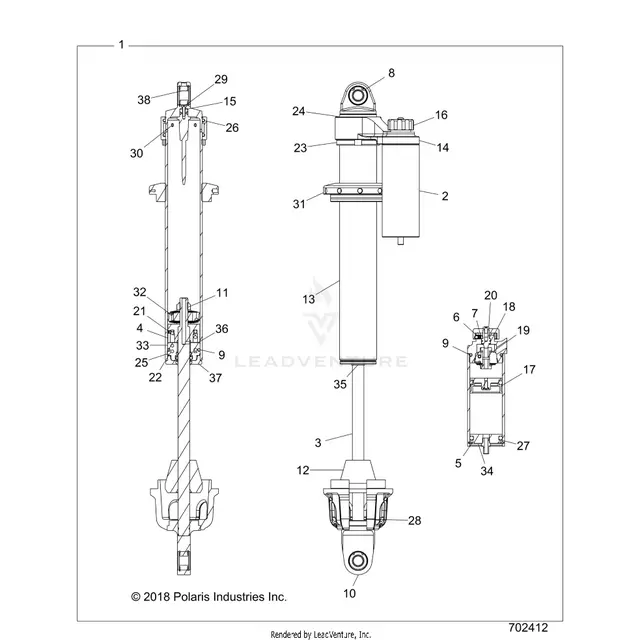 Suspension: Front Internals - 2017 Polaris Rzr Xp 4 1000 1