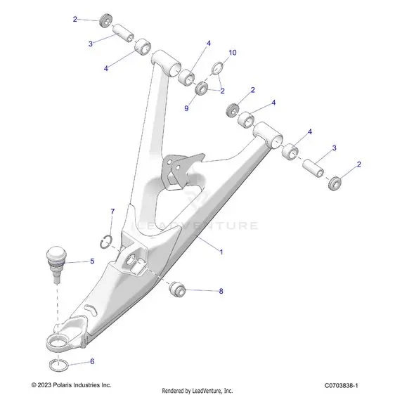 Suspension: Front Lower Control Arms - 2025 Polaris Rzr Pro R Race 1