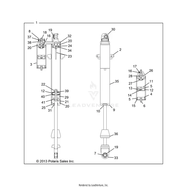 Suspension: Front Shock (2) - 2015 Polaris Rzr Xp 1000 1