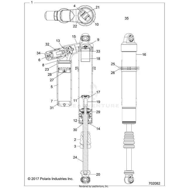 Suspension: Front Shock (2) - 2018 Polaris Rzr Xp Turbo 1