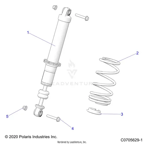 Suspension: Front Shock - 2022 Polaris Rzr Trail S 900 Sport 1