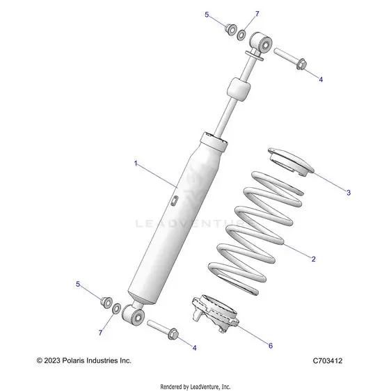 Suspension: Front Shock - 2025 Polaris Rzr 900 Trail S 1