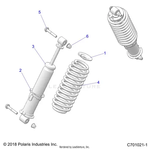 Suspension: Front Shock - 2025 Polaris Rzr 900 Trail Sport 1