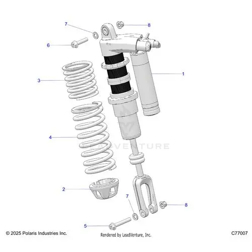Suspension: Front Shock - 2026 Polaris Rzr Pro R Race H.O. 1