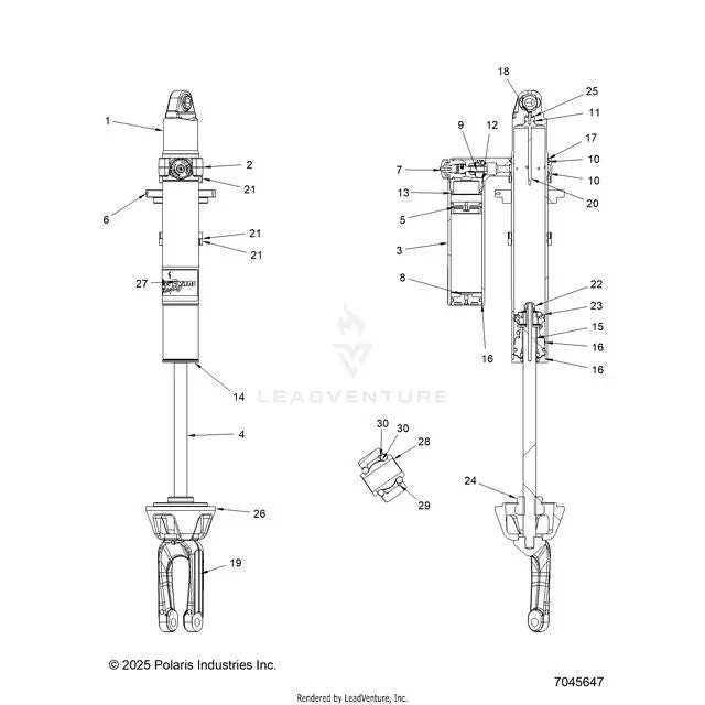 Suspension: Front Shock Internal - 2024 Polaris Rzr Pro R 4 Premium 1