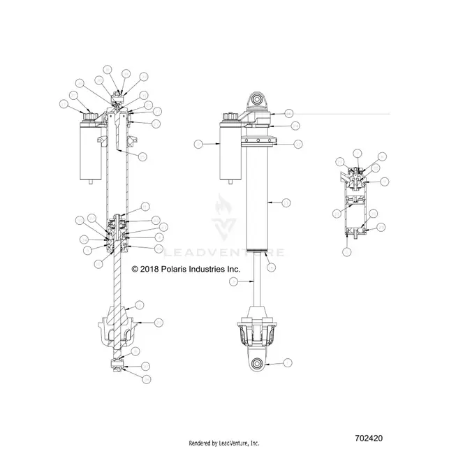 Suspension: Front Shock Internals - 2018 Polaris Rzr Xp 1000 1