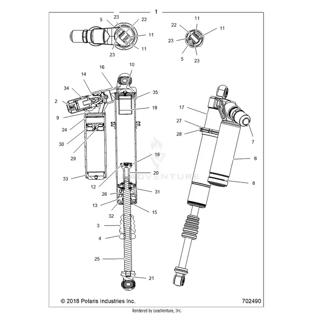 Suspension: Front Shock Internals - 2019 Polaris Rzr Turbo 4 1