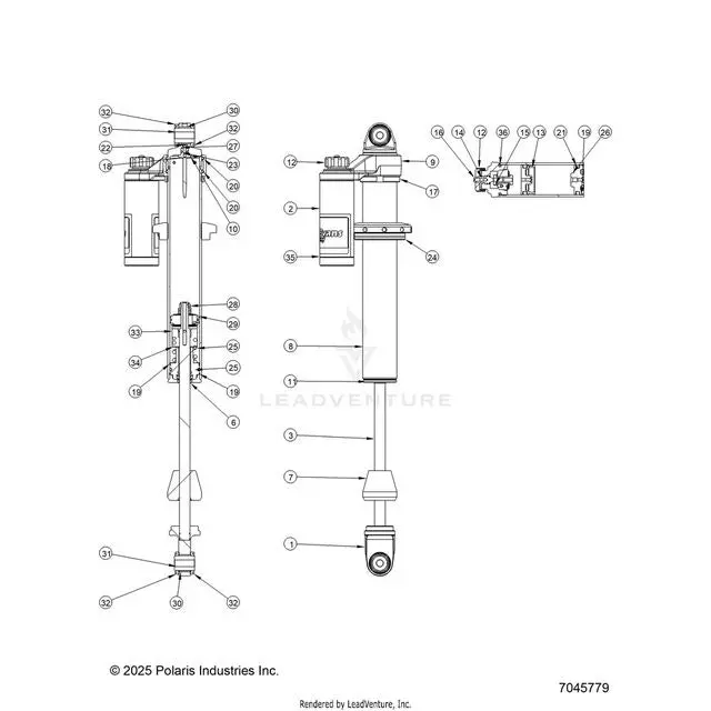 Suspension: Front Shock Internals - 2024 Polaris Rzr Xp 1000 Sport 1