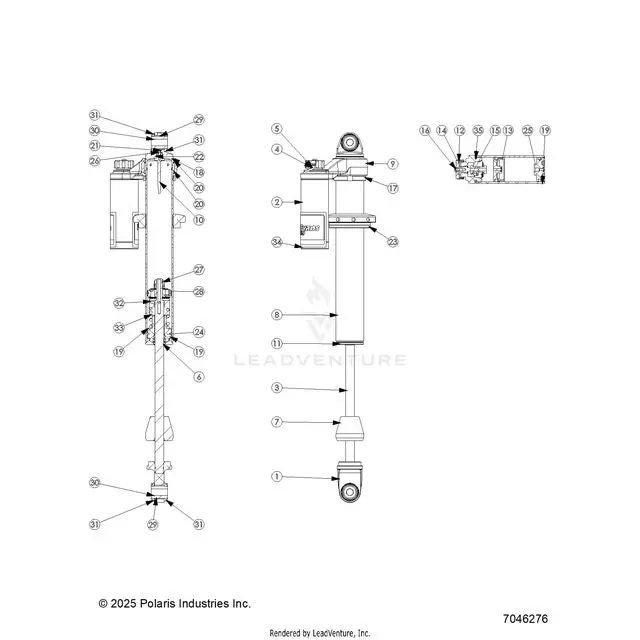 Suspension: Front Shock Internals - 2026 Polaris Rzr Xp 1000 Sport 1