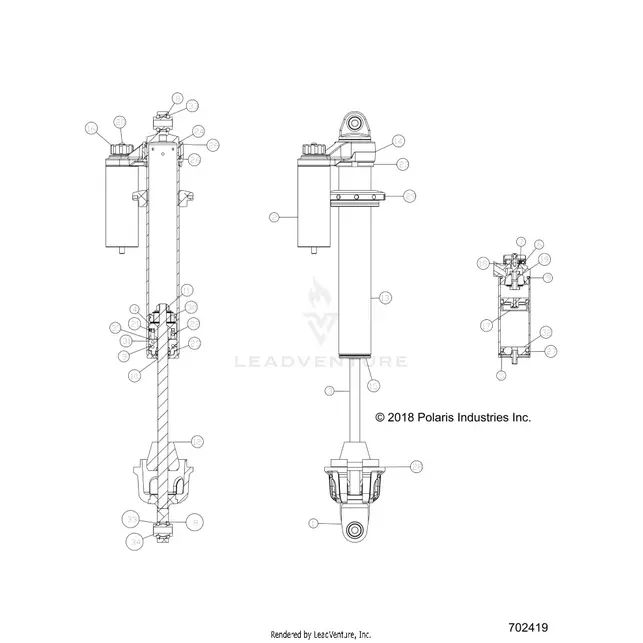 Suspension: Front Shock Internals H.Lift - 2020 Polaris Rzr Xp 1000 1