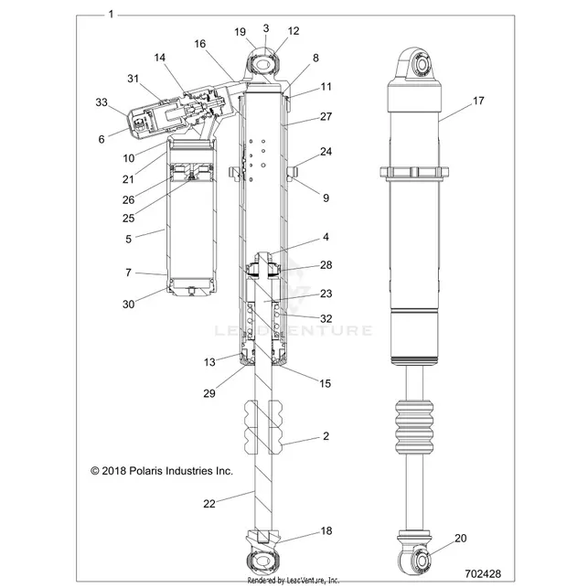 Suspension: Front Shock Internals Turbo S And Le - 2021 Polaris Rzr Turbo S 1