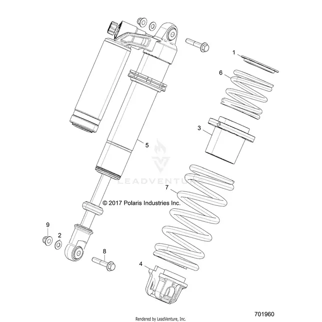 Suspension: Front Shock Mounting (2) - 2018 Polaris Rzr Xp 4 Turbo 1