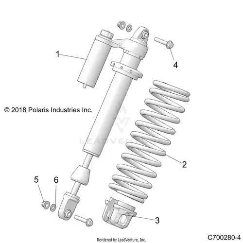 Suspension: Front Shock Mounting (2) - 2020 Polaris Rzr Xp 1000 1