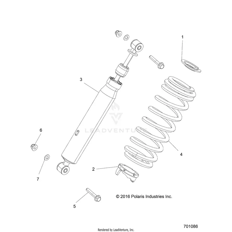 Suspension: Front Shock Mounting - 2018 Polaris General 1000 Eps 1