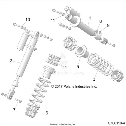 Suspension: Front Shock Mounting - 2018 Polaris Rzr Rs1 1