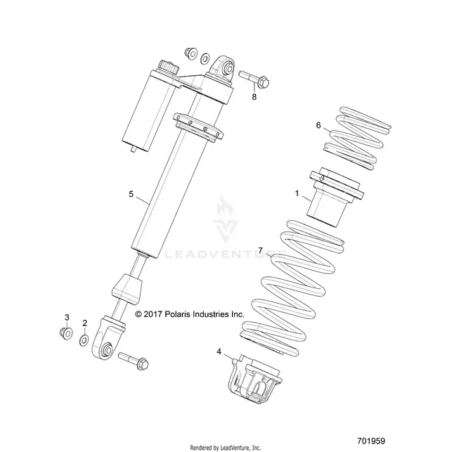 Suspension: Front Shock Mounting - 2018 Polaris Rzr Xp 4 Turbo 1