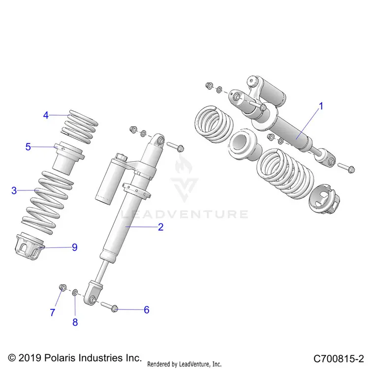 Suspension: Front Shock Mounting - 2022 Polaris General Xp 4 Sport 1000 1