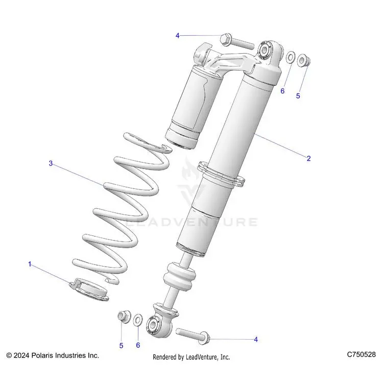 Suspension: Front Shock Mounting - 2025 Polaris General 4 1000 Sport 1