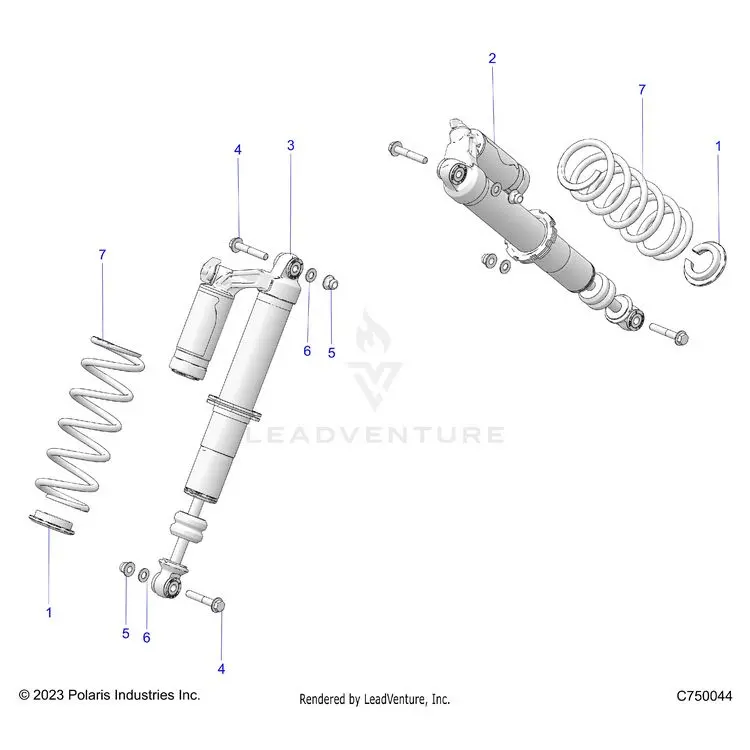 Suspension: Front Shock Mounting - 2026 Polaris General 1000 Premium 1