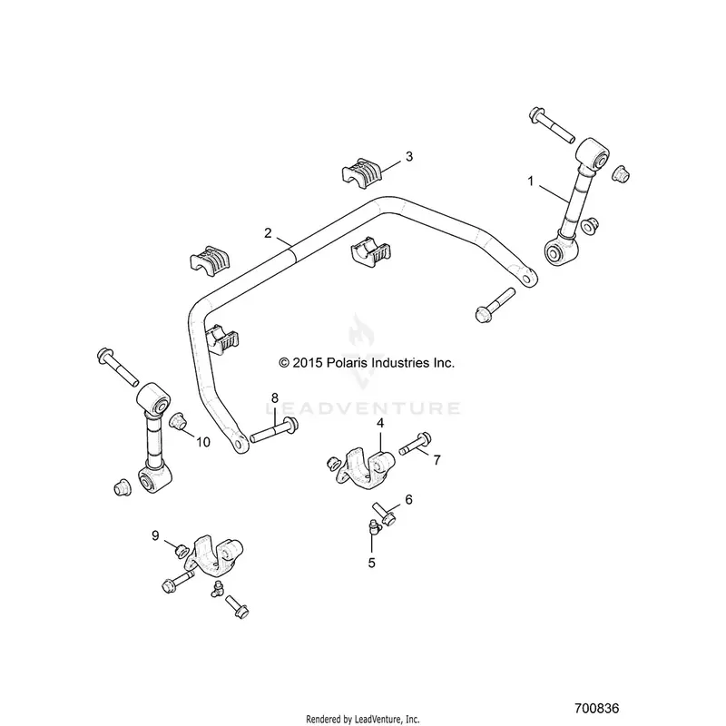 Suspension: Front Stabilizer Bar - 2017 Polaris General 1000 Eps 1
