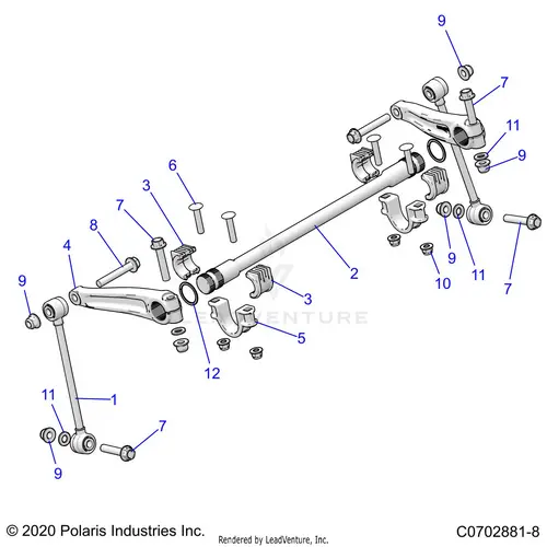 Suspension: Front Stabilizer Bar - 2023 Polaris Rzr Pro R 4 Sport 1
