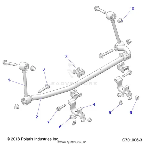 Suspension: Front Stabilizer Bar - 2023 Polaris Rzr Xp 1000 Premium Ride Command 1