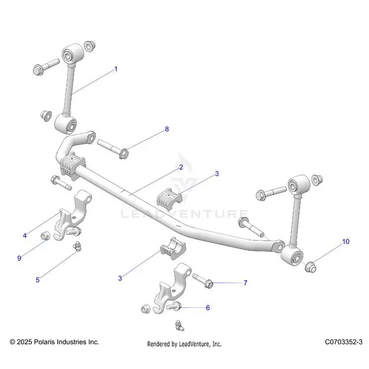 Suspension: Front Stabilizer Bar - 2025 Polaris General 1000 Sport 1