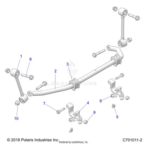 Suspension: Front Stabilizer Bar - 2025 Polaris Rzr Trail S 1000 Ultimate 1