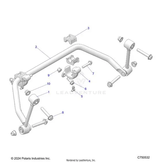 Suspension: Front Stabilizer Bar - 2025 Polaris Rzr Xp 1000 Premium 1