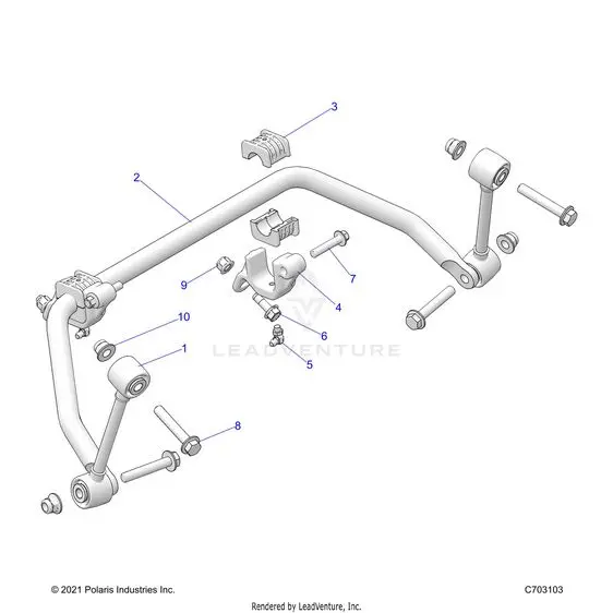Suspension: Front Stabilizer Bar - 2025 Polaris Rzr Xp 4 1000 Sport 1
