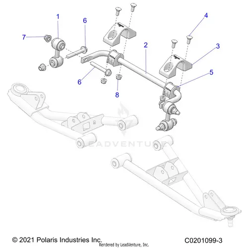 Suspension: Front Stabilizer Bar - 2026 Polaris Rzr 200 Evap 1