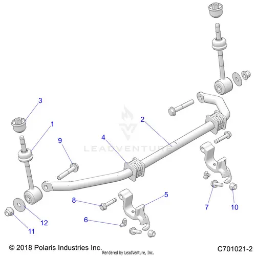 Suspension: Front Stabilizer Bar - 2026 Polaris Rzr 900 Trail Sport 1