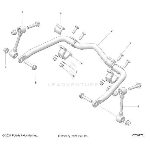 Suspension: Front Stabilizer Bar - 2026 Polaris Rzr Pro Xp Sport 1