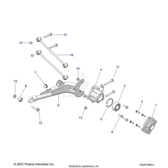Suspension: Rear - 2026 Polaris Rzr 200 Md 1
