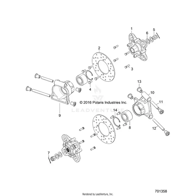 Suspension: Rear Carrier - 2017 Polaris Rzr 570 S 1