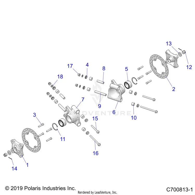 Suspension: Rear Carrier - 2020 Polaris General Xp 4 1000 Ride Command 1
