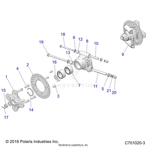 Suspension: Rear Carrier - 2020 Polaris Rzr 900 Eps Ride Command 1
