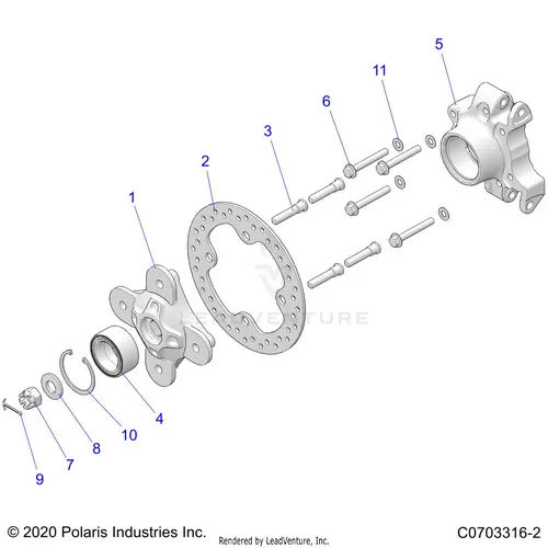 Suspension: Rear Carrier - 2021 Polaris Rzr Xp 1000 High Lifter 1