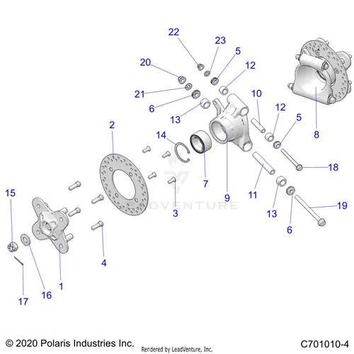 Suspension: Rear Carrier - 2025 Polaris Rzr 900 Trail Ultimate 1