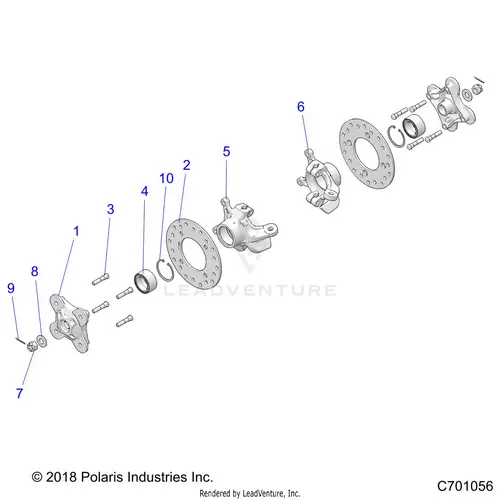 Suspension: Rear Carrier And Hub - 2021 Polaris Rzr Pro Xp 4 Ultimate 1