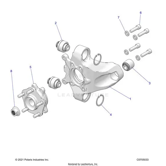 Suspension: Rear Carrier And Hub - 2022 Polaris Rzr Turbo R 4 Sport 1