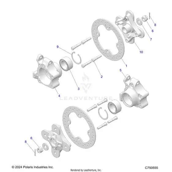 Suspension: Rear Carrier And Hub - 2024 Polaris Rzr Xp 1000 Premium 1