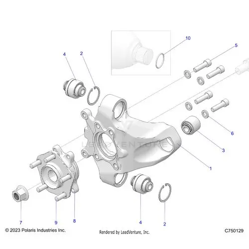 Suspension: Rear Carrier And Hub - 2025 Polaris Rzr Pro R 4 Factory Armored Le Ultimate 1