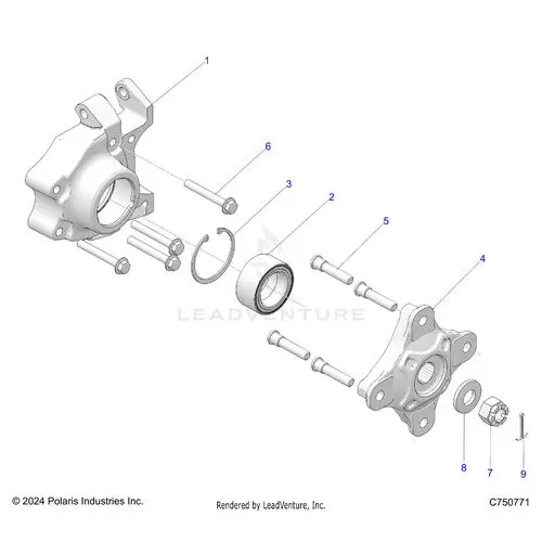 Suspension: Rear Carrier And Hub - 2026 Polaris Rzr Pro Xp 4 Sport 1